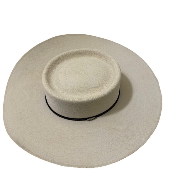 Atwood Nevada Palm Leaf  15x Long Oval  Size 7 1/8 Hat Natural Cowboy Rodeo GUC - Picture 6 of 16